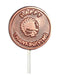 Copper Highlighted Milk Chocolate Lollipop