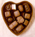 Assorted Chocolates in a Chocolate Heart
