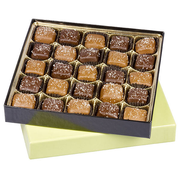 Sea Salt Caramel Heart Gift Box -- Morkes Chocolates