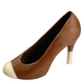 Chocolate High-Heel Pumps