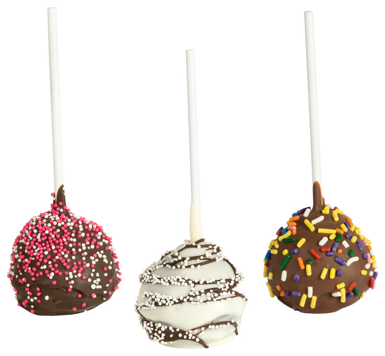Cake Pops with a Brownie Center