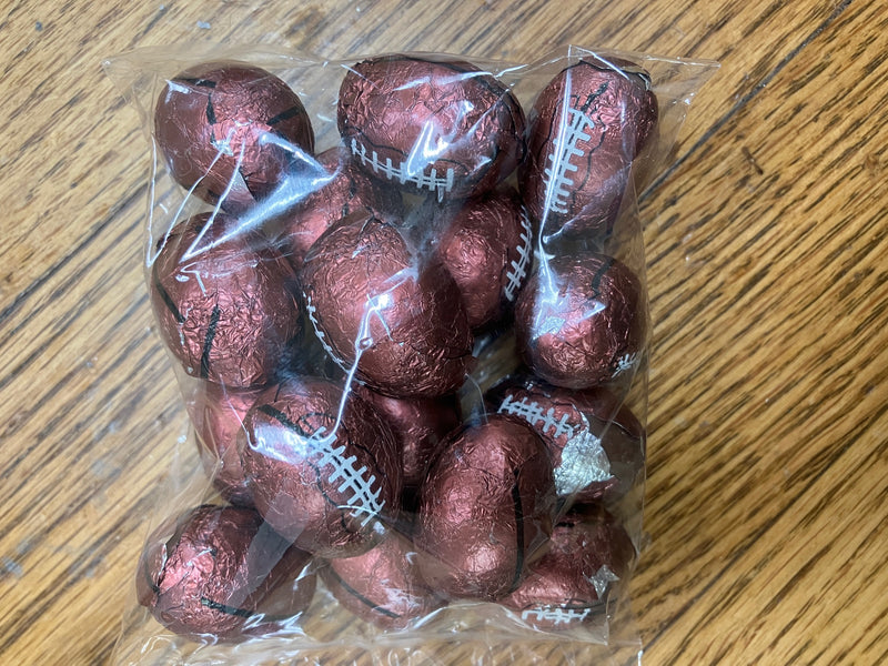 Foiled Chocolate Footballs