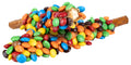 Drumstix™  Pretzel Rods covered with M&M's