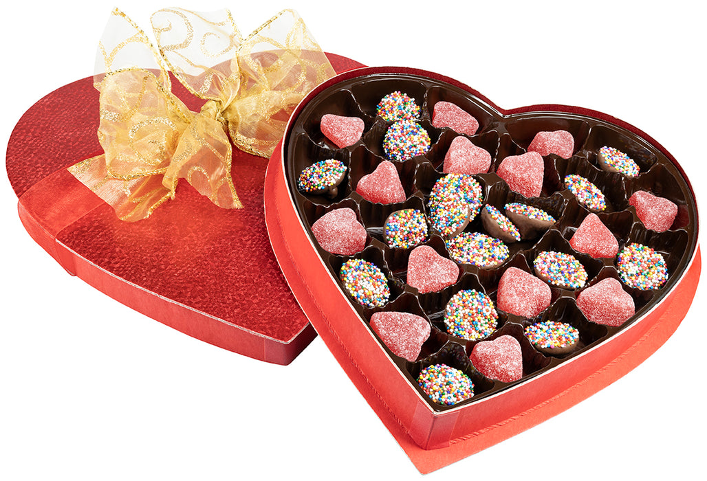 Non Pareil & Gummi Heart Box