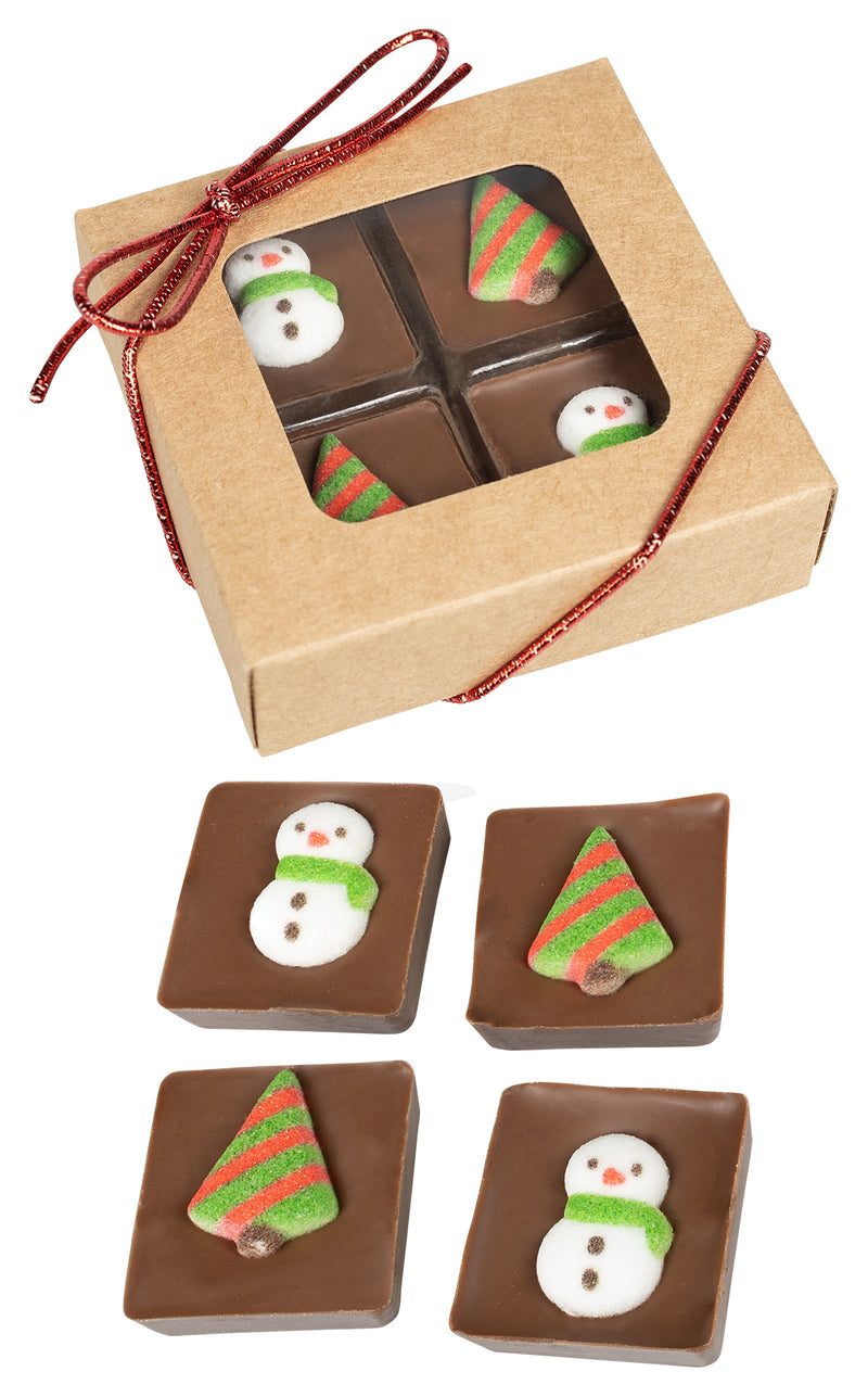 Little Holiday Chocolate Bites -- 4 per box