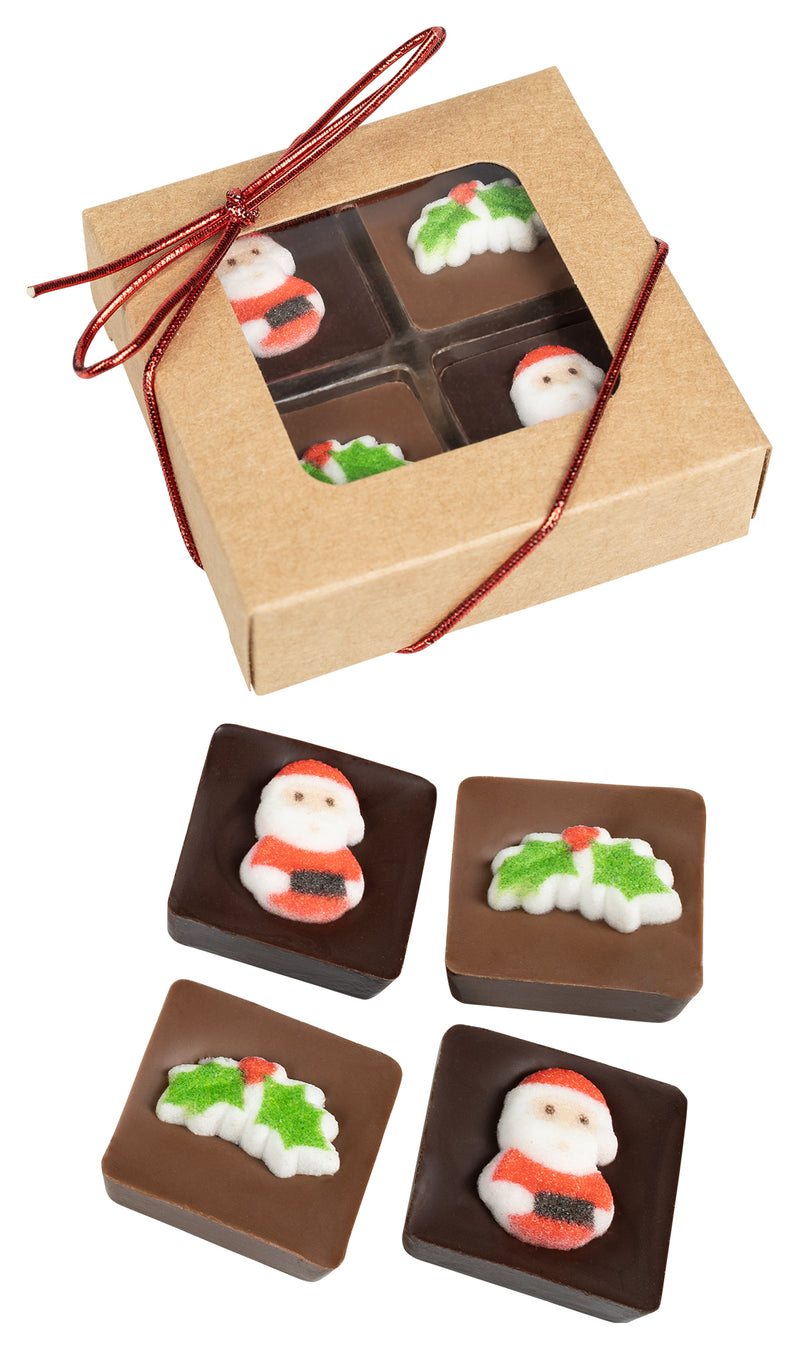 Little Holiday Chocolate Bites -- 4 per box