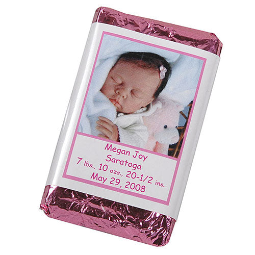 Personalized Christening Candy Bars for Baby Events