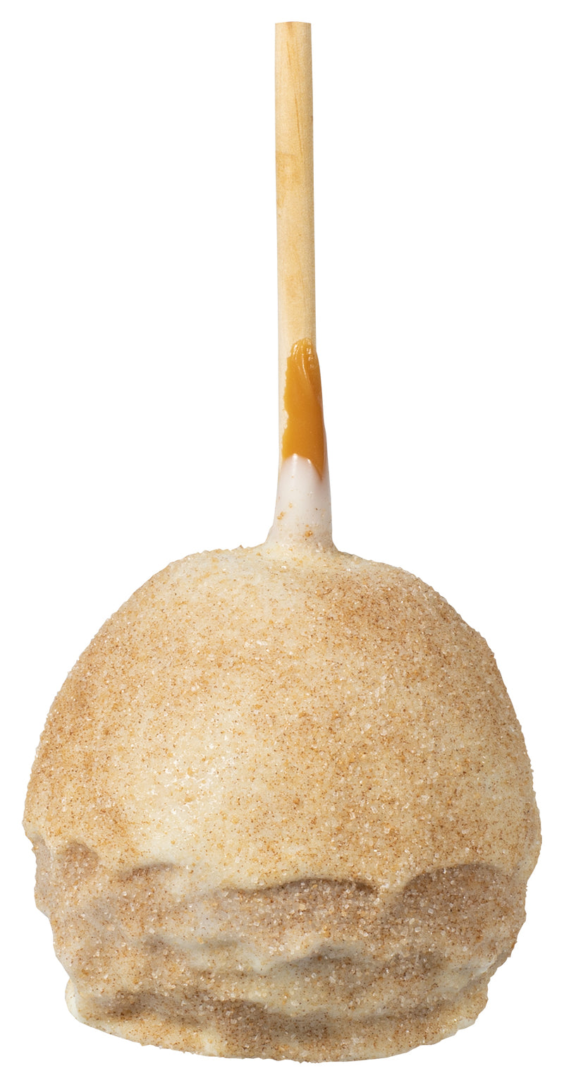 White Chocolate Caramel Apple with Cinnamon Sugar