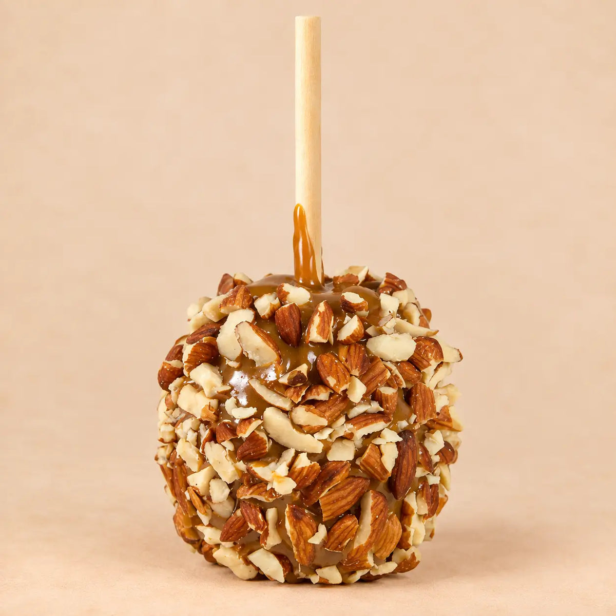 Almond Caramel Apple with optional Chocolate