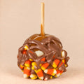Candy Corn & Chocolate Caramel Apple