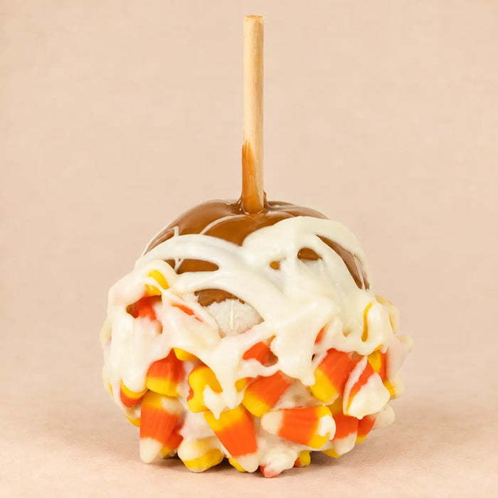 Candy Corn & Chocolate Caramel Apple