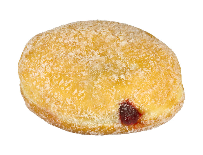 Raspberry Jelly Filled Yeast Donuts