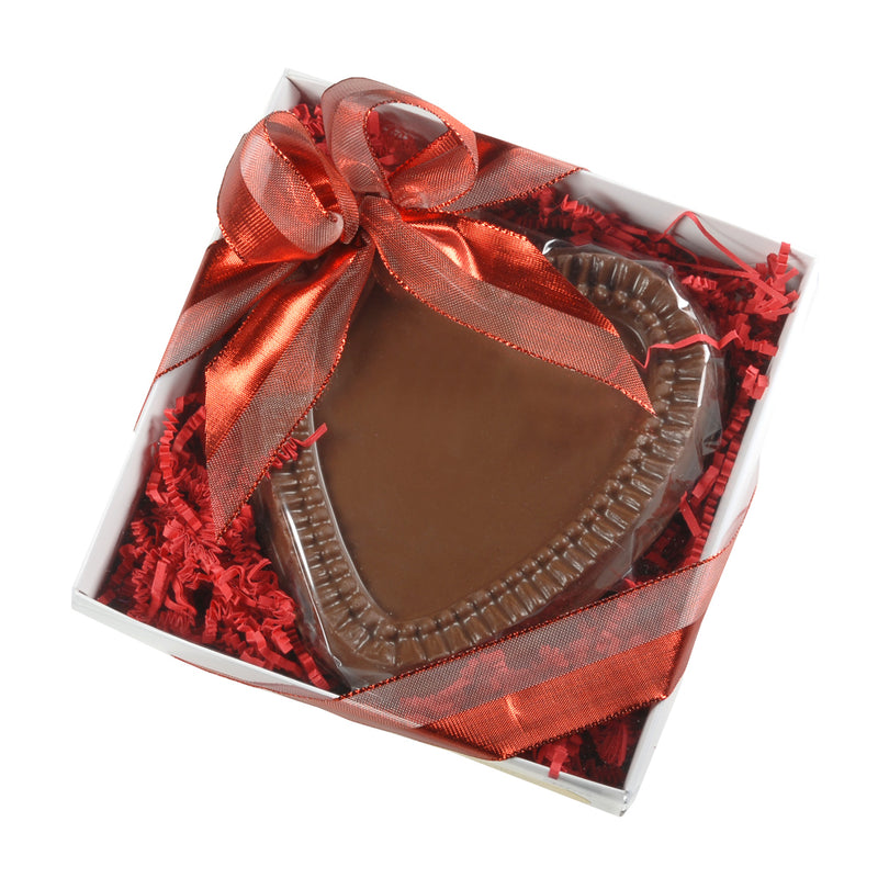 Chocolate Heart Shell Filled with Handcrafted Chocolates