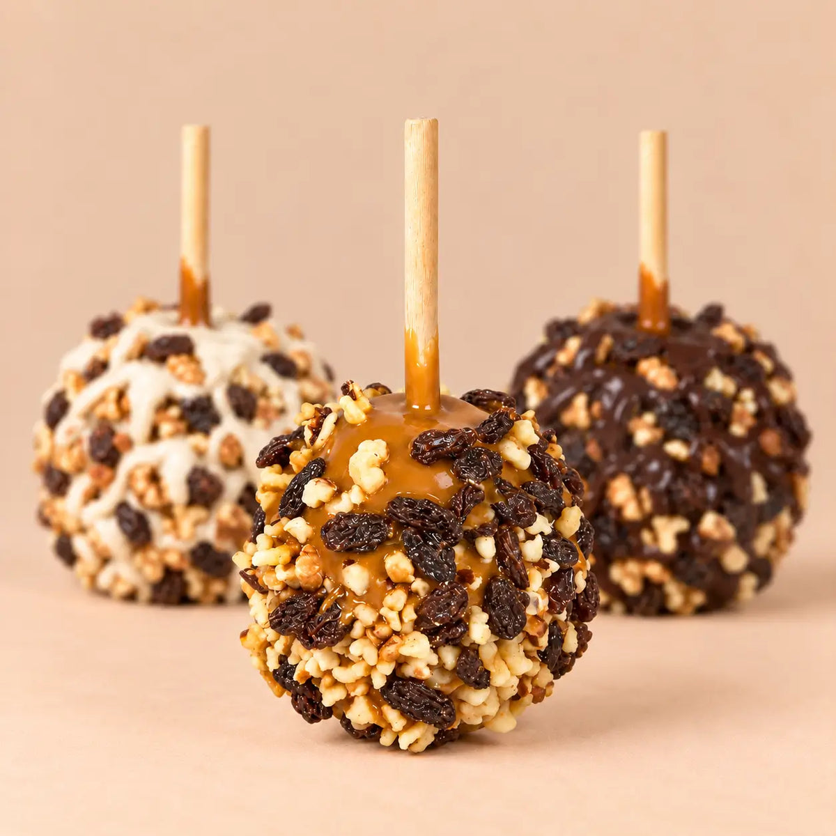 Walnut & Raisin Caramel Apple