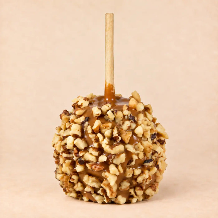 Walnut Caramel Apple with optional Chocolate