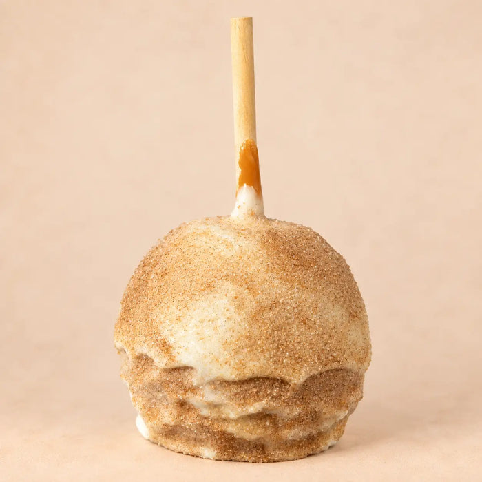 White Chocolate Caramel Apple with Cinnamon Sugar