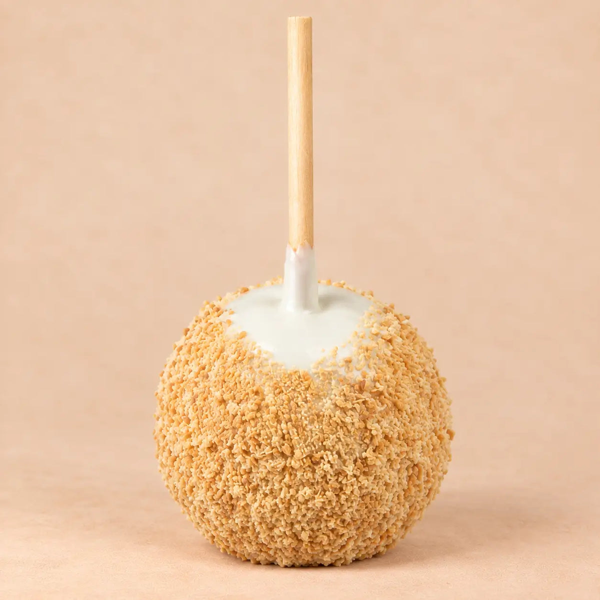 White Chocolate Caramel Apple with Toasted Coconut