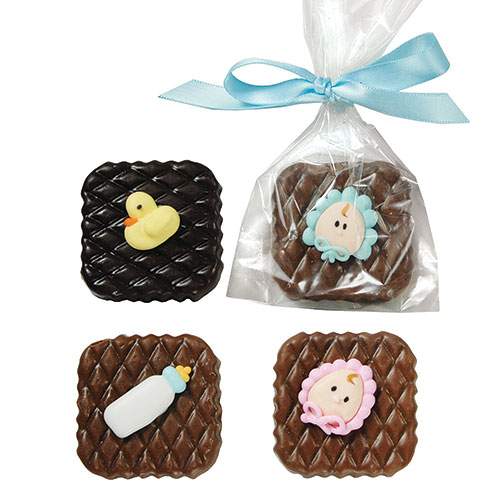 Decorated Chocolate Squares