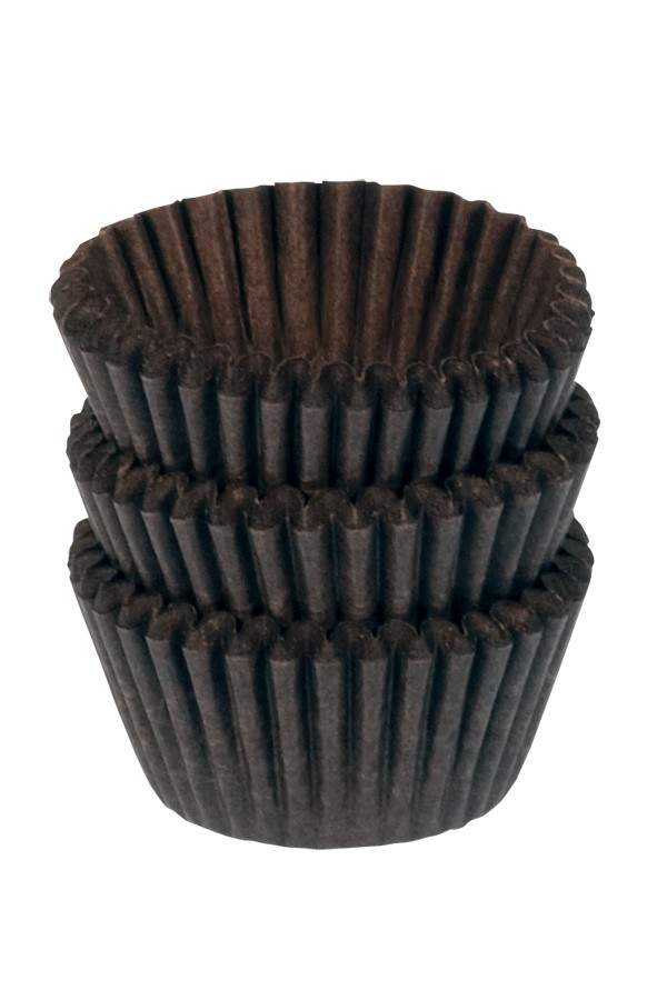 1" Dark Brown Candy Cups