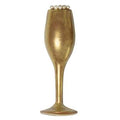 Milk Chocolate Gold Dusted Flute With Pearls