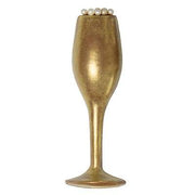Milk Chocolate Gold Dusted Flute With Pearls