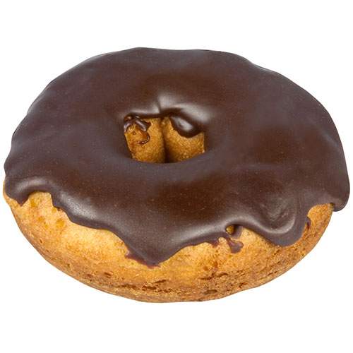 Yellow Cake Donut & Chocolate Fudge