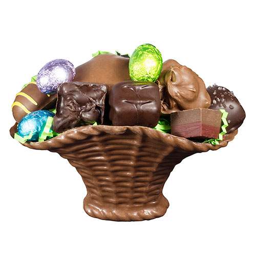 Small Milk Chocolate Filled Basket
