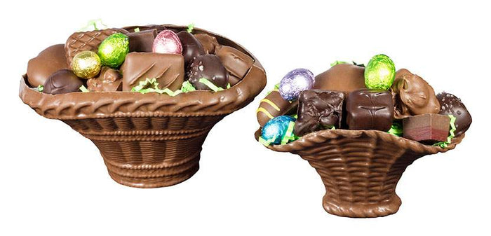 Chocolate Molded Baskets -- Filled with Assorted Chocolate