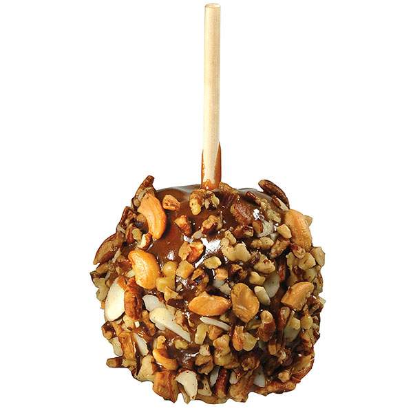 Deluxe Nut Caramel Apple with optional Chocolate