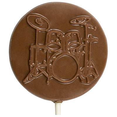 Milk Chocolate Drum Set Lollipop