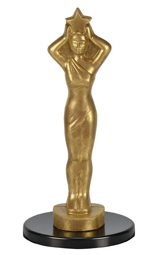 Chocolate Female Academy Award Statue