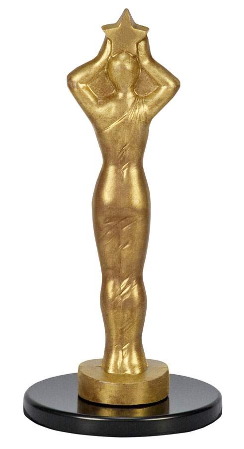Chocolate Female Academy Award Statue