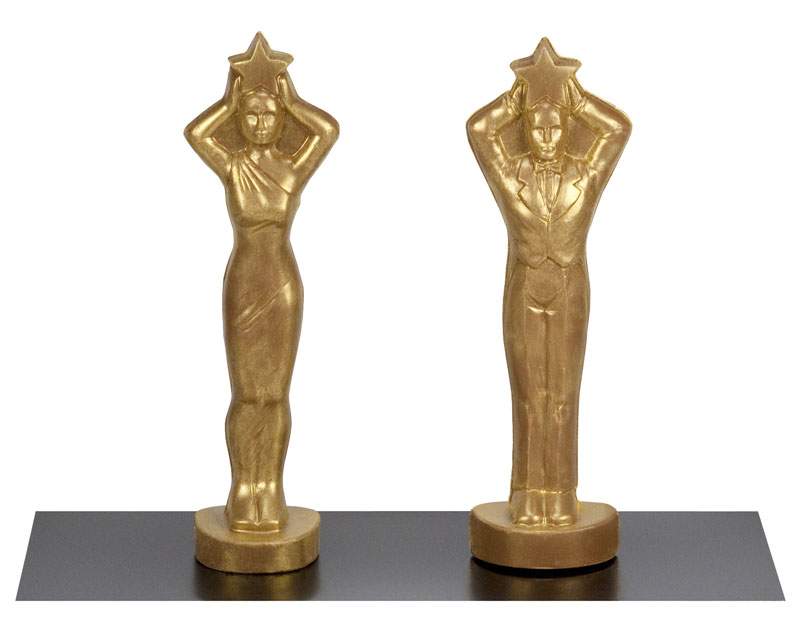 Novelty Games Oscar Statuette Mold Reward The Winners Magnificent Trophies  In Ceremonies 230512 From Xianstore07, $14.65