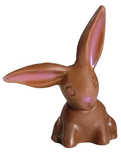 Split Ears Bunny in Premium Chocolate — Morkes Chocolates