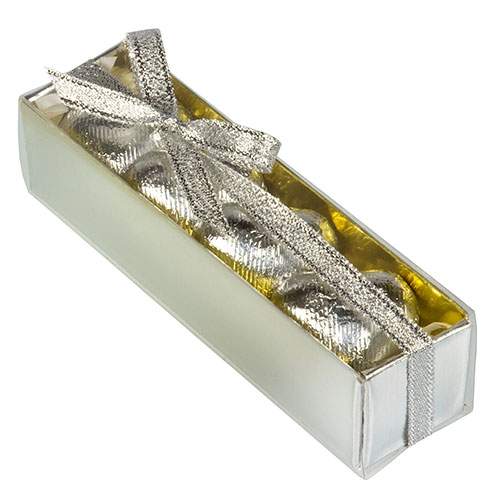 Silver Chocolate Hearts Gift Box