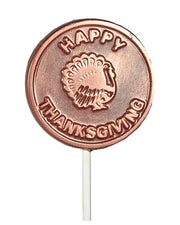 Copper Highlighted Milk Chocolate Lollipop