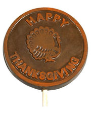 Orange Highlighted Milk Chocolate Lollipop