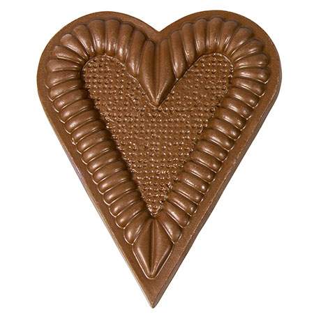 Milk Chocolate Scalloped Heart