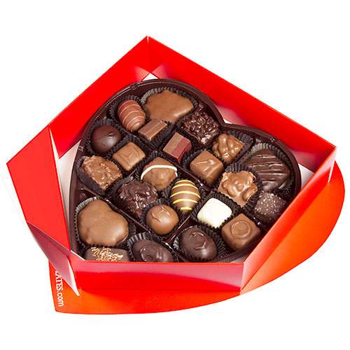 Valentine's Day Heart Gift Box of Assorted Chocolates