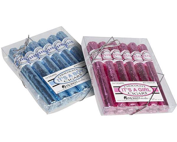 Blue & Pink Chocolate Cigars