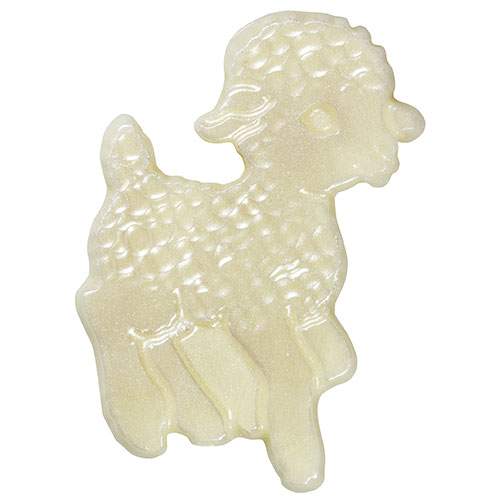 White Chocolate Lamb with Silver Highlight