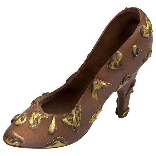 Medium Gold Leopard Milk Chocolate Pump