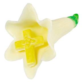lily white chocolate Chocolate Lily With Chocolate Cross