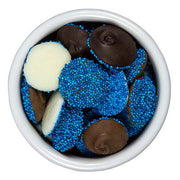Milk, Dark & White Chocolate Blue Nonpareils
