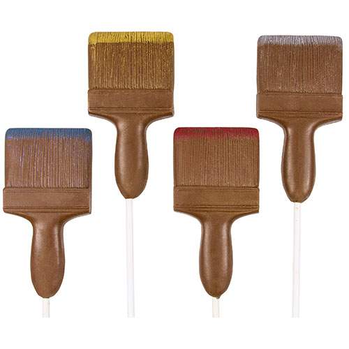 Chocolate Paint Brush Lollipops 