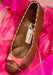 Milk Chocolate Professional Shoe with Pink