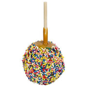 Rainbow Sprinkles Caramel Apple