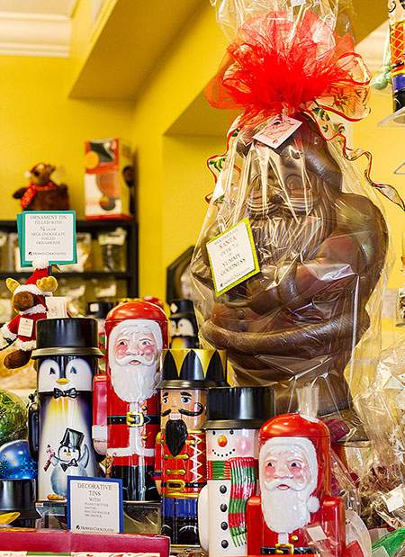 Jolly Giant Santa -- Morkes Chocolates