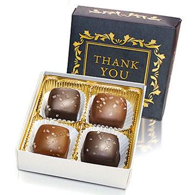 Sea Salt Caramel Heart Gift Box -- Morkes Chocolates