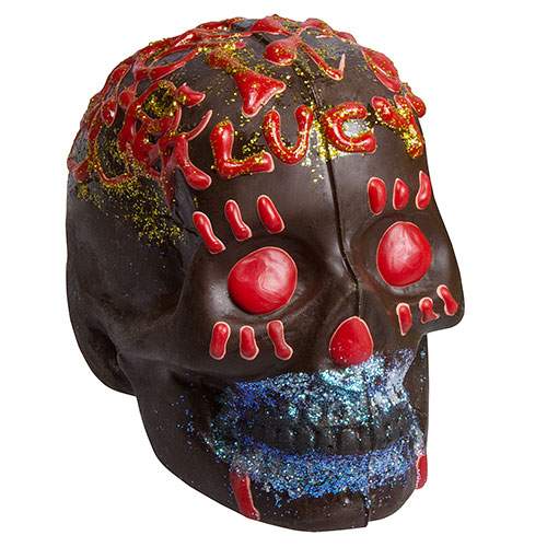 Dark Chocolate Decorated 'Sugar' Skull